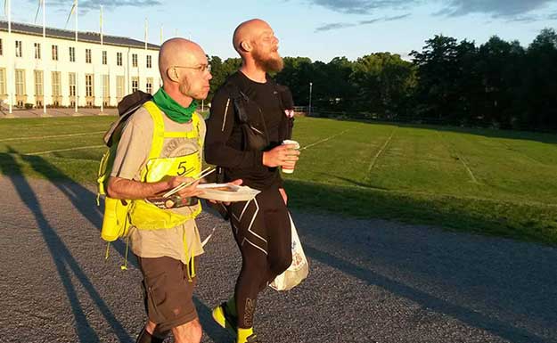 Vinnare av Fotrally 2016, PerOla Axelsson och 2:an Robert Jonsson